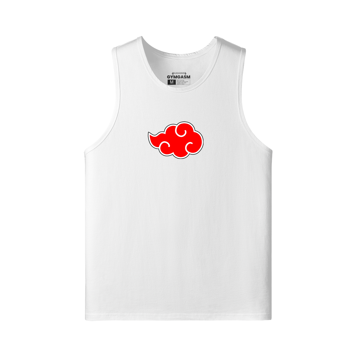 Naruto Akatsuki White Tank - GYMGASM