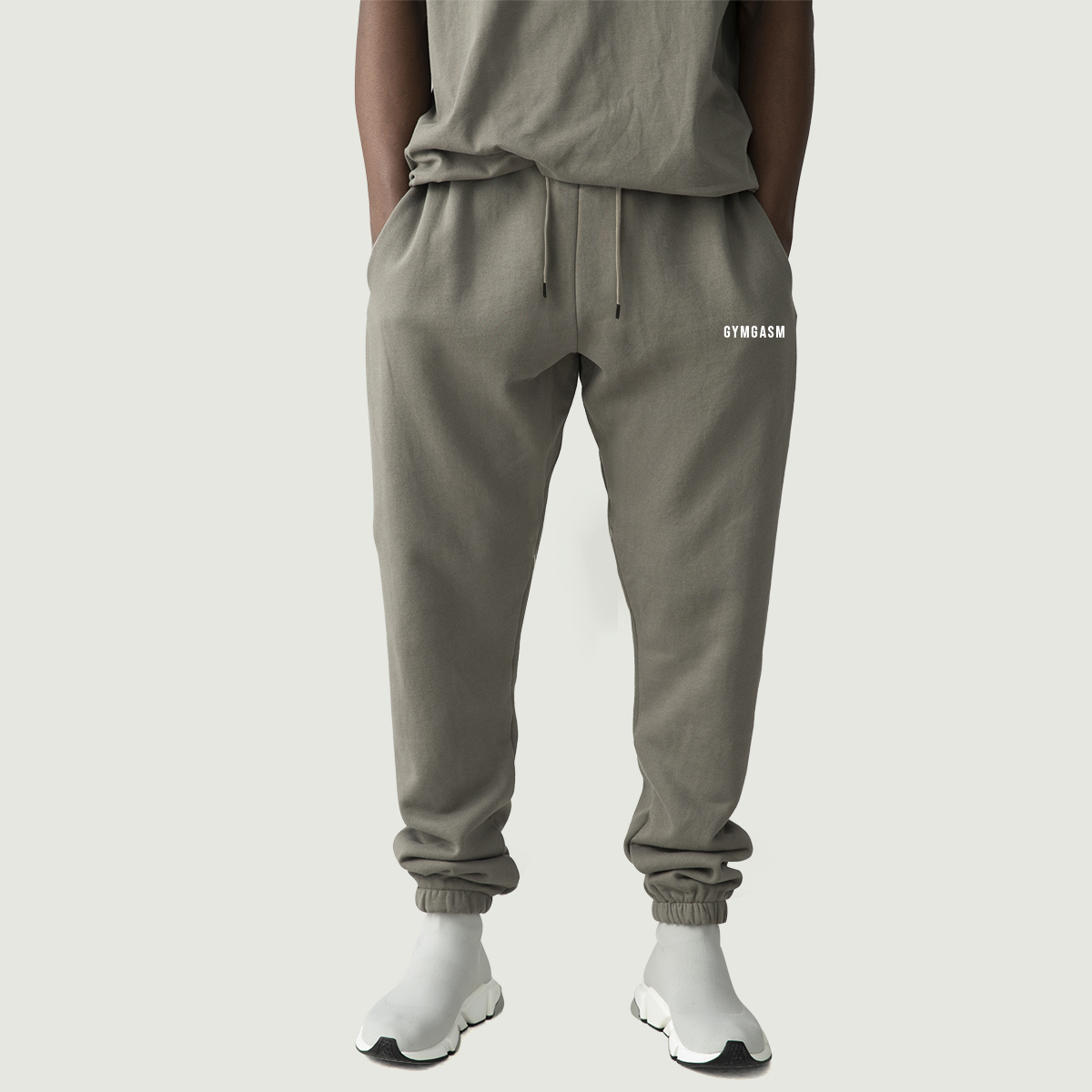 Heavyweight Fleece Lined Charcoal Grey Sweatpants - GYMGASM