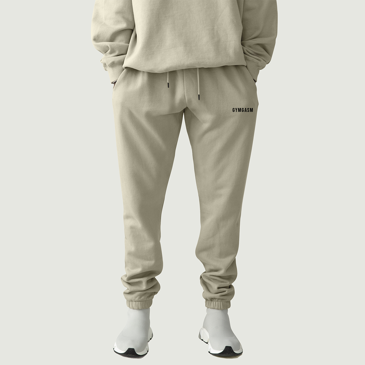 Heavyweight Fleece Lined Camel Sweatpants - M F