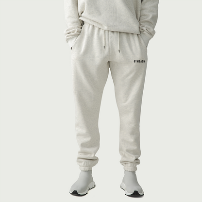 Heavyweight Fleece Lined Heather Gray Sweatpants - GYMGASM