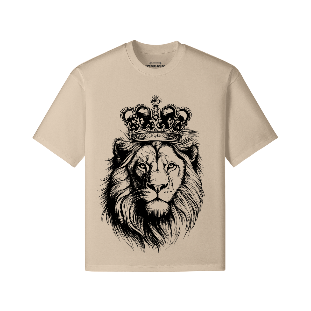 Lion Oversized Tshirt - GYMGASM