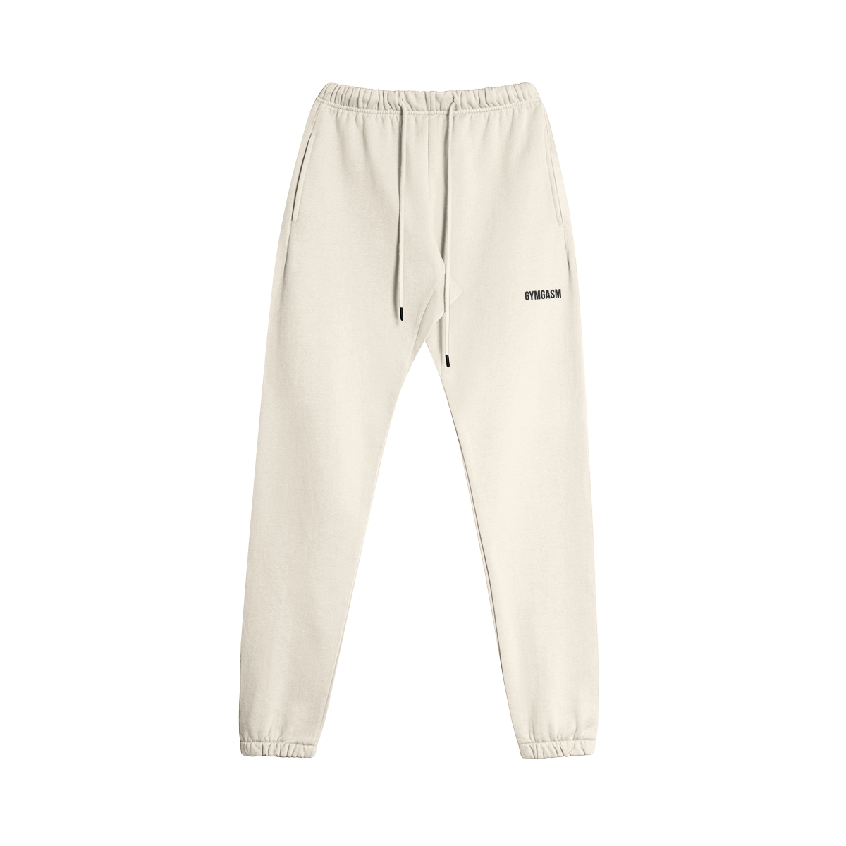 Heavyweight Fleece Lined Rice Apricot Sweatpants - Front 