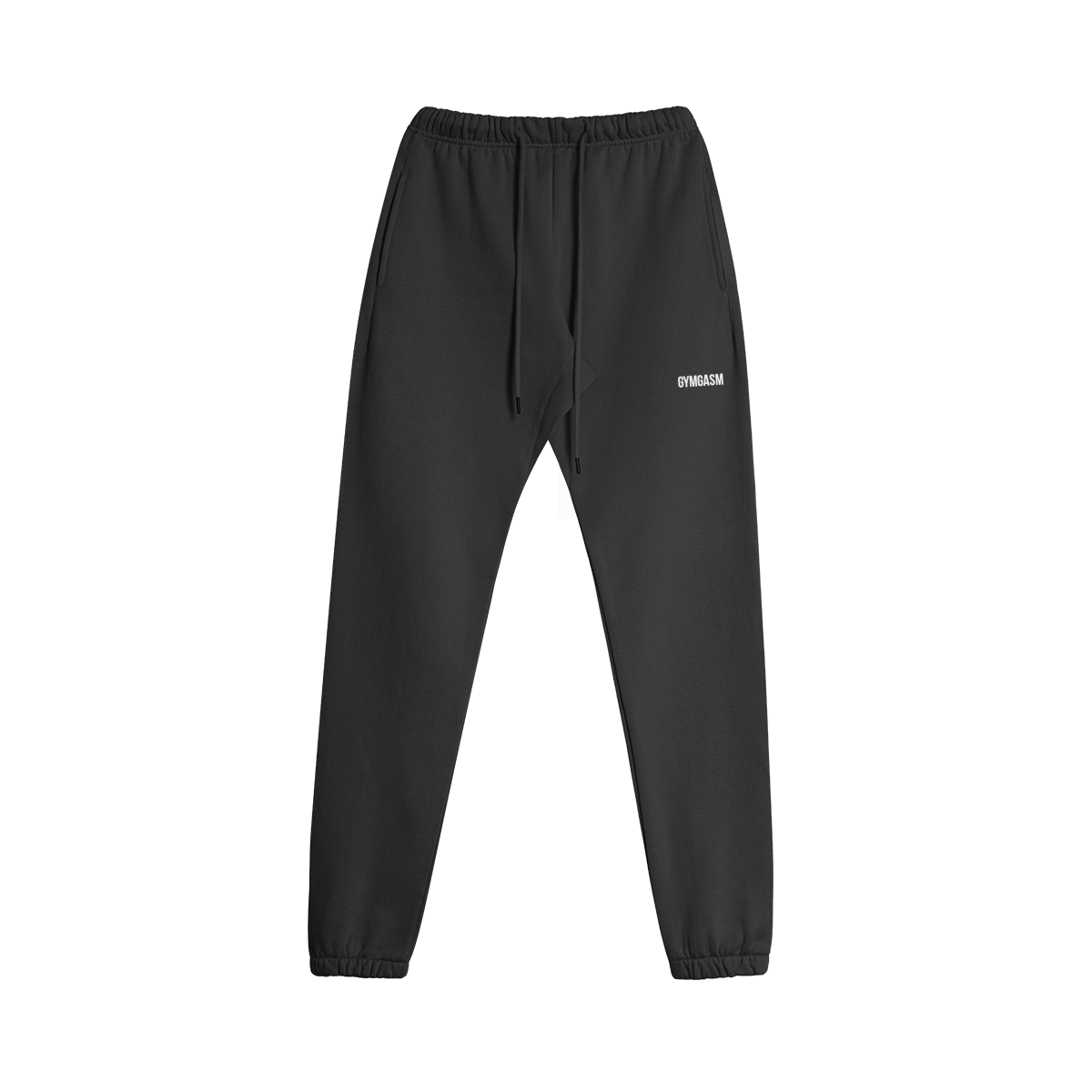 Heavyweight Fleece Lined Black Sweatpants - GYMGASM