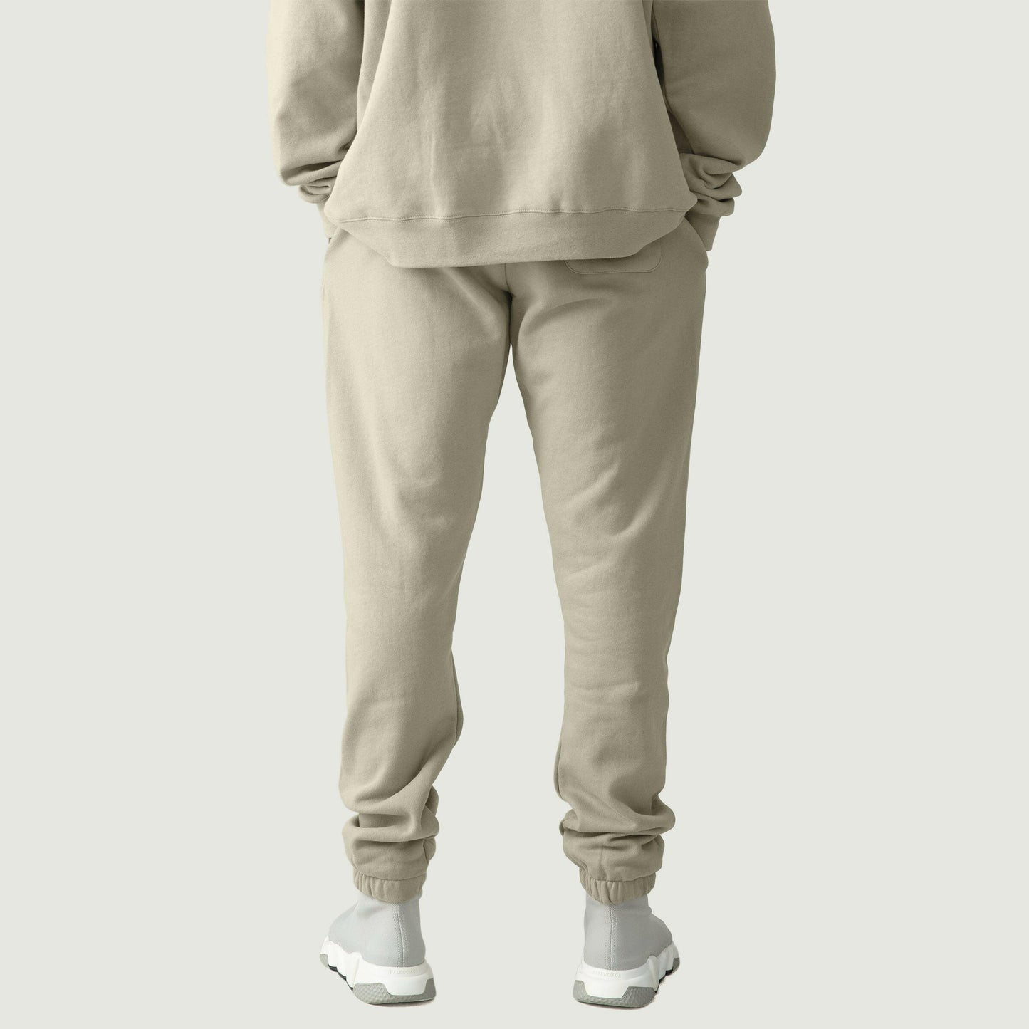 Heavyweight Fleece Lined Camel Sweatpants - M B