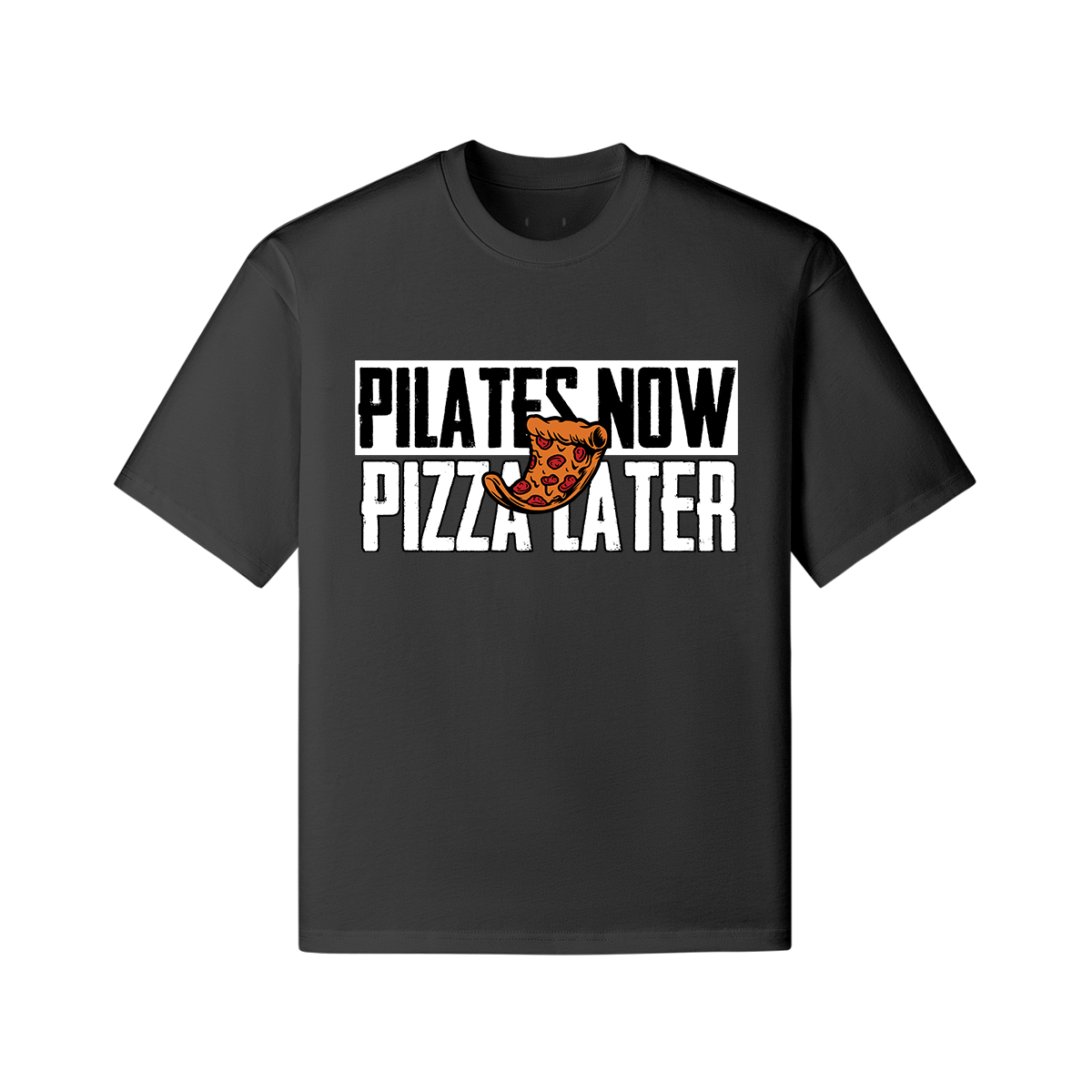 Oversized Tees - Pilates Now Pizza Later - GYMGASM