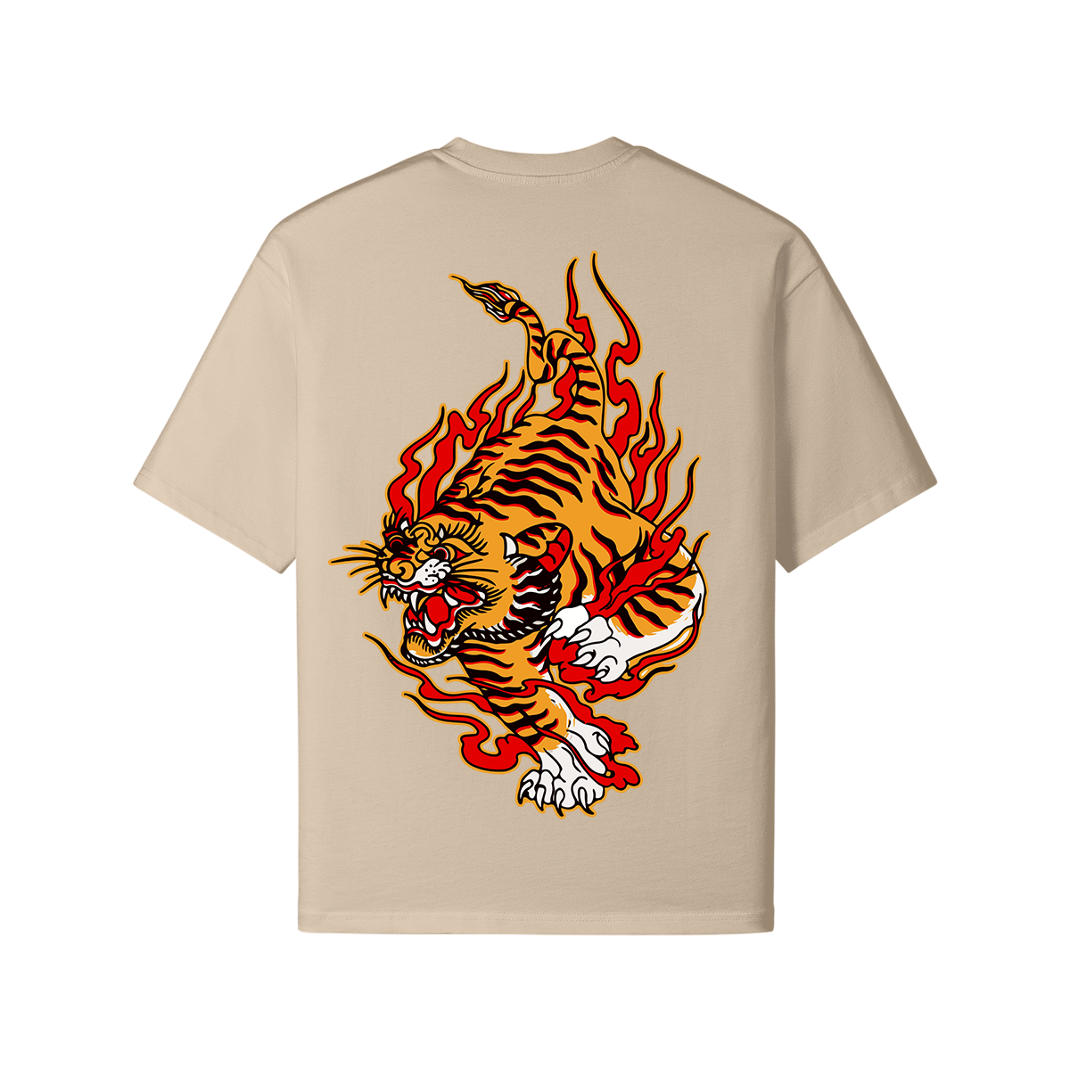 Fury Tiger Oversized Tees - GYMGASM