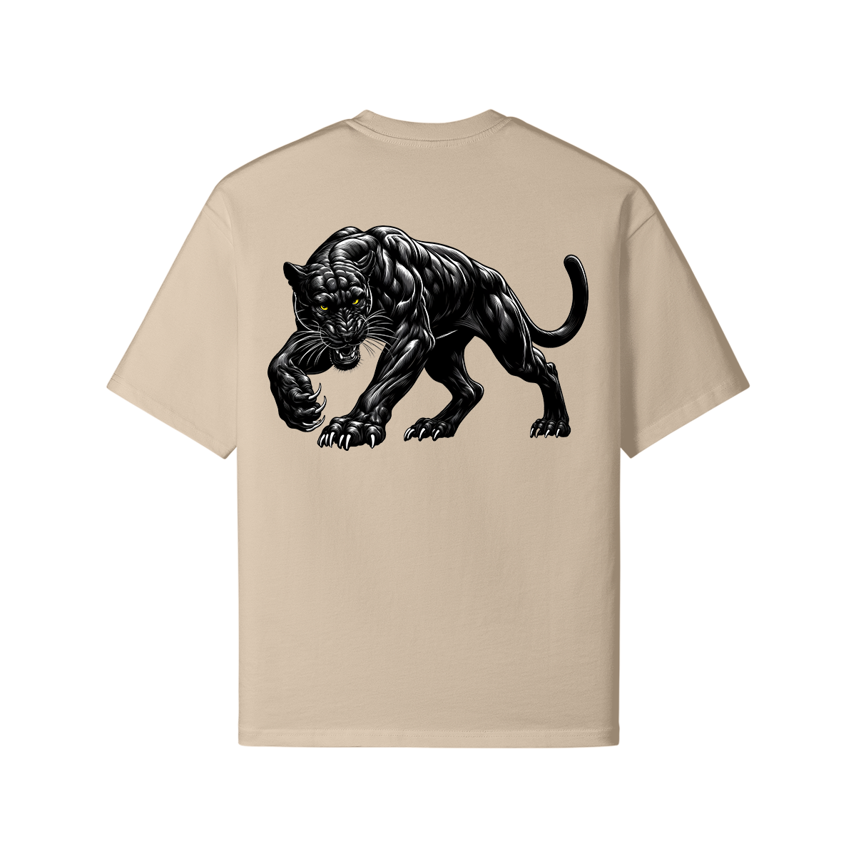 Wild Panther Oversized Tshirt - GYMGASM