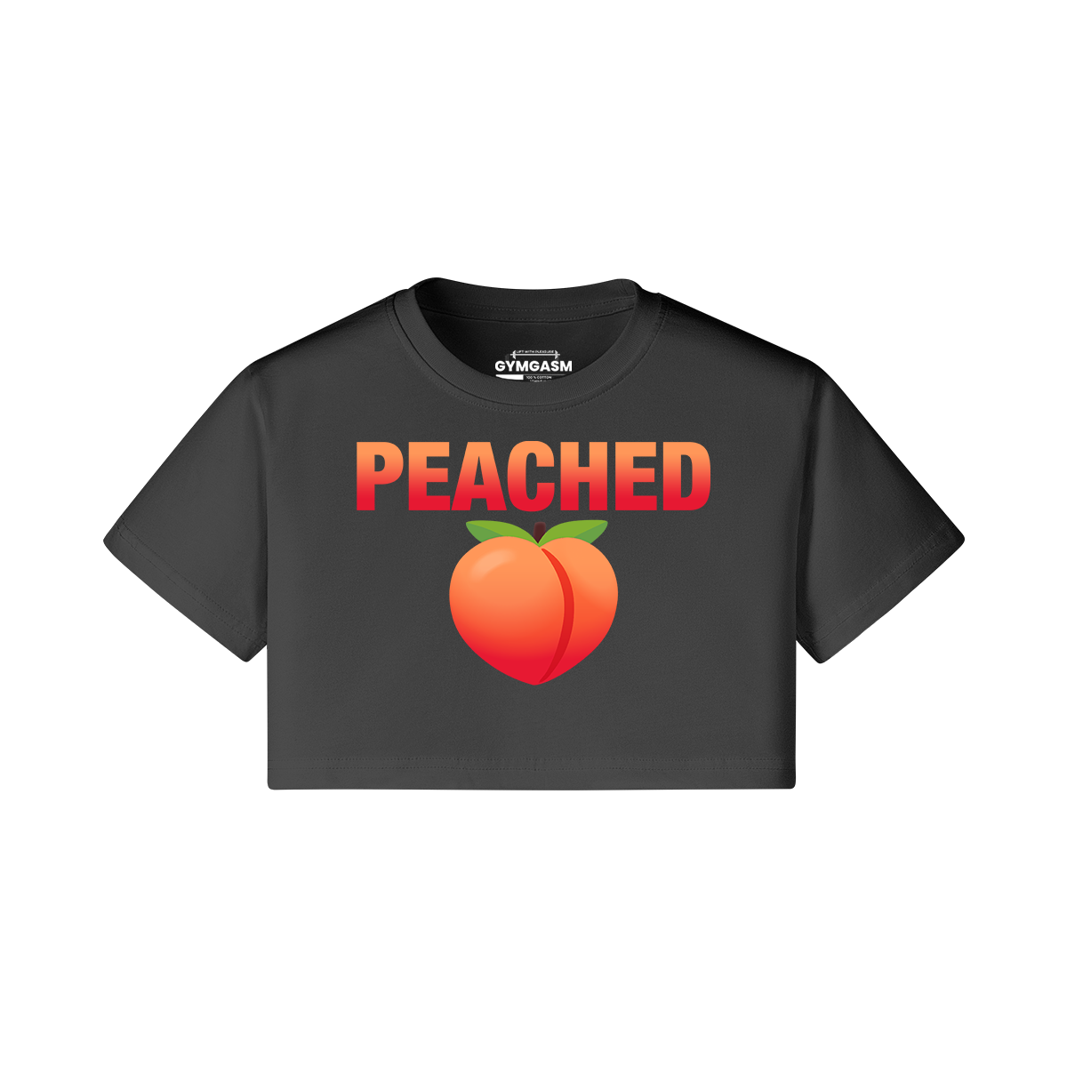 Peached Croptop - Black Front