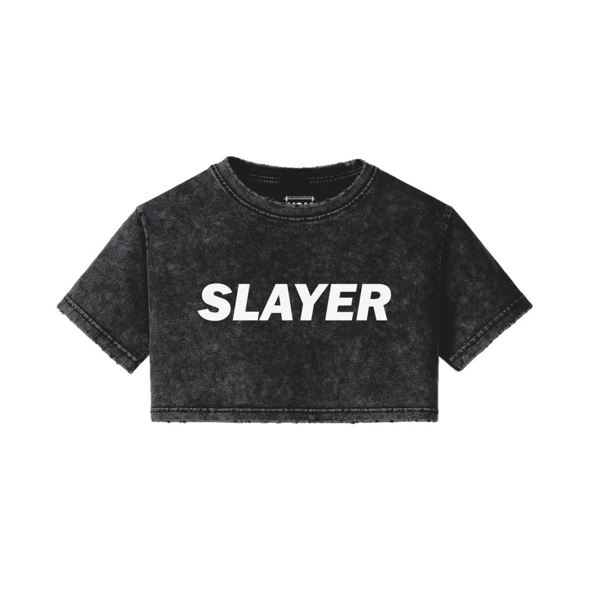 Slayer - Snow Wash Croptops - GYMGASM