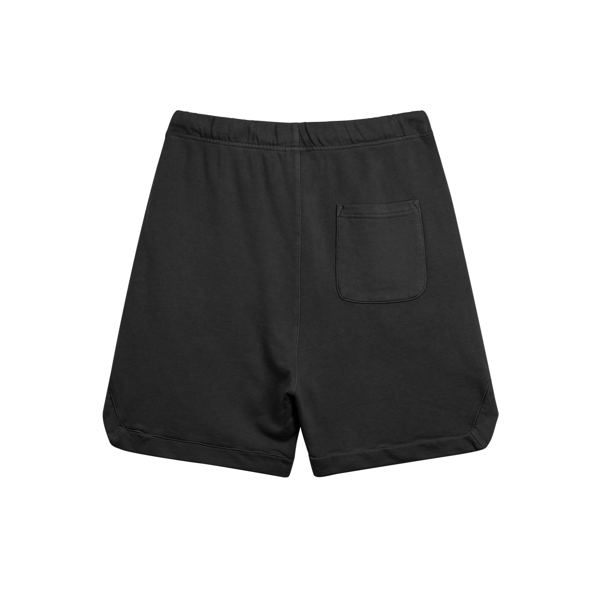 Clipped Corner Washed Faded Black Sweat Shorts - GYMGASM