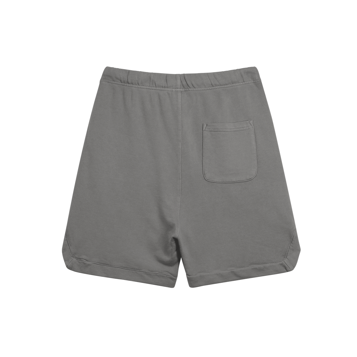 Clipped Corner Washed Dark Gray Sweat Shorts - GYMGASM