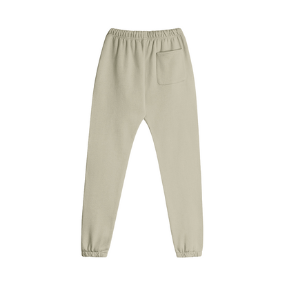 Heavyweight Fleece Lined Camel Sweatpants - C B