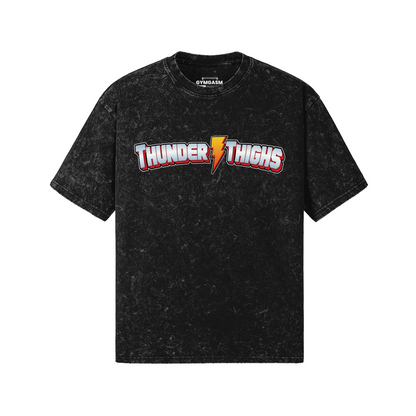 Thunder Thighs - Snow Wash Tees - GYMGASM