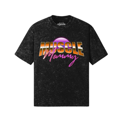 Muscle Mommy - Snow Wash Tees - GYMGASM