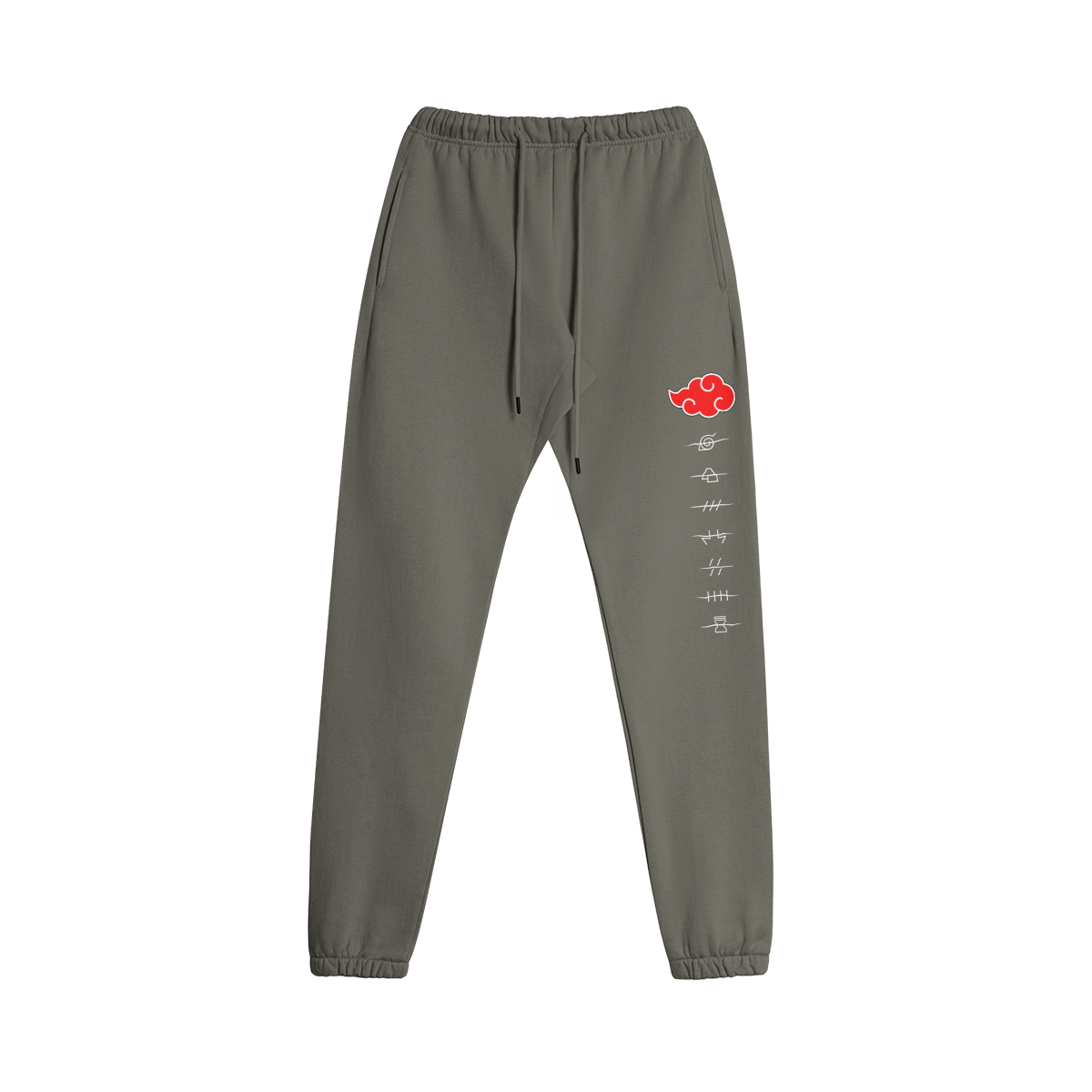 Akatsuki - Fleece lined Black Heavyweight Sweatpants - GYMGASM