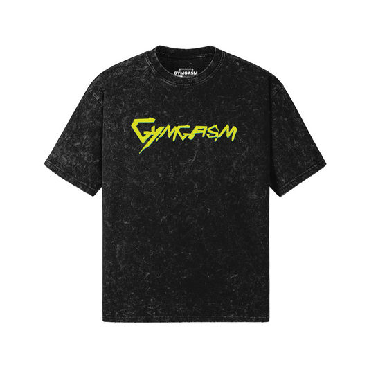 Cyber Gymgasm Snow wash Tshirt - GYMGASM